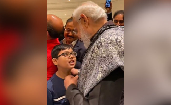 Watch: As Indian Boy Sang Patriotic Song, PM Modi Grooved With Him