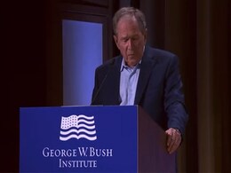 Watch: Bush Slams "Invasion Of Iraq" In Ukraine Speech, Blames It On Age Watch: Bush Slams "Invasion Of Iraq" In Ukraine Speech, Blames It On Age