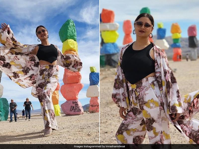 Rashami Desai Opts For A Summery Co-Ord Set As She Holidays In The US
