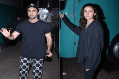 Ranbir Kapoor And Alia Bhatt Twin In An All-Black Outfits Ranbir Kapoor And Alia Bhatt Twin In An All-Black Outfits