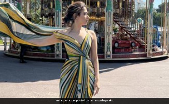 Cannes 2022: Tamannaah Swaps Pastels For Prints For The Perfect Daytime Look