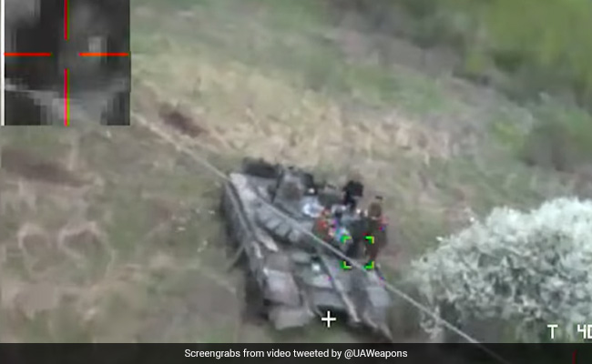 Video From Ukraine, With <i>Star Wars</i> Theme, Shows Kamikaze Drone Strike On Russian Tank