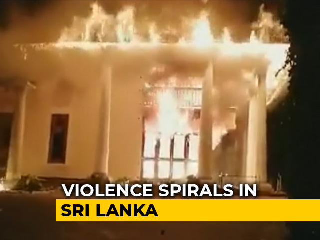 Lanka PM Quits, Rajapaksa Family Home Set On Fire Amid Clashes