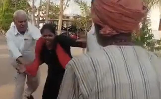 On Camera, Lawyer Thrashes Woman At Court Complex In Madhya Pradesh