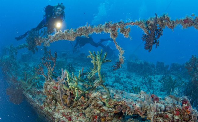 Here's What A US Navy Ship Looks 20 Years After Being Sunk For Artificial Reef