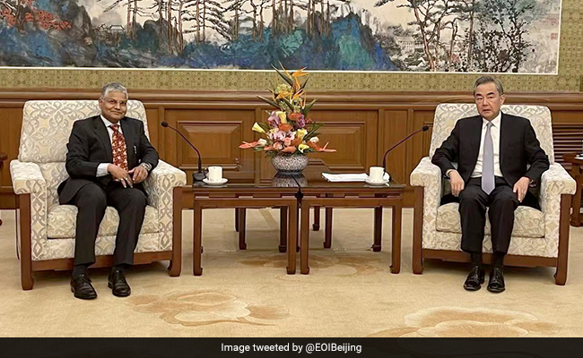 Indian Envoy Meets Chinese Foreign Minister Wang Yi Ahead Of BRICS Summit