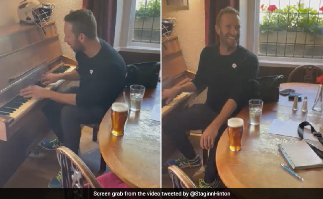 Watch: Coldplay's Chris Martin Surprises Locals At UK Pub, Plays <i>Sky Full Stars</i> On Piano