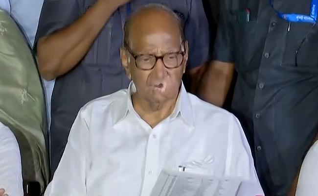On No Protests In Parliament Premises Rule, Sharad Pawar Says "Rights..."