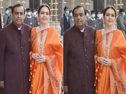With Mukesh Ambani, Nita Ambani Is Every Bit A Traditional Beauty In A Glorious Orange <i>Saree</i> With Mukesh Ambani, Nita Ambani Is Every Bit A Traditional Beauty In A Glorious Orange <i>Saree</i>