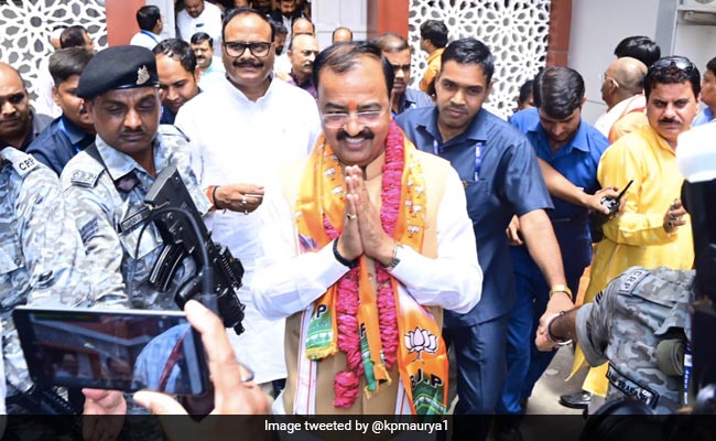 KP Maurya, BJP Candidate For UP Legislative Council Polls, Files Nomination