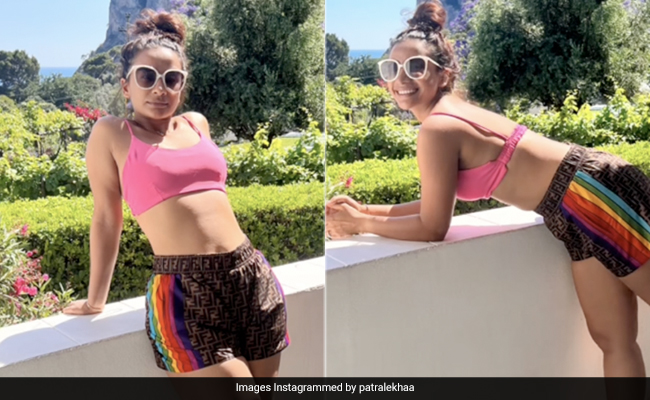 Patralekhaa Says "Ciao" To Her Italian Summer Holiday In A Bright Pink Bralette And Fendi Shorts
