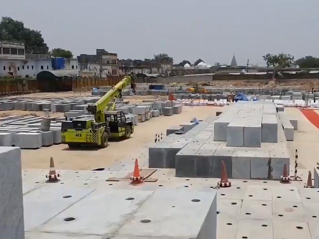 Yogi Adityanath Lays Foundation Stone For Ayodhya Temple's Sanctum Sanctorum