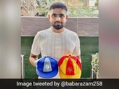 Babar Azam Shows Off His ICC ODI, T20I Team Of The Year Caps