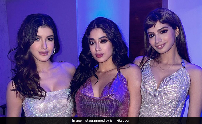 Janhvi, Khushi And Shanaya Kapoor Are A Super Chic Glitter Party For Three