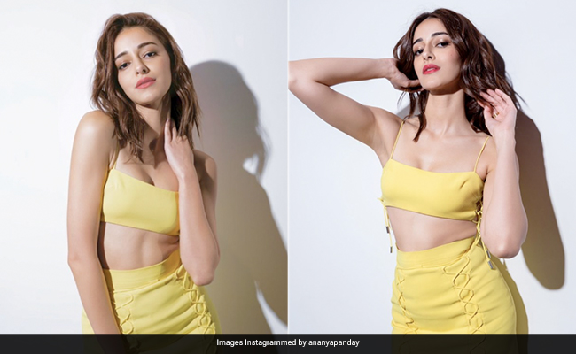 Ananya Panday Is Sunny Side Up In A Sassy Yellow Co-Ord Set In Abu Dhabi