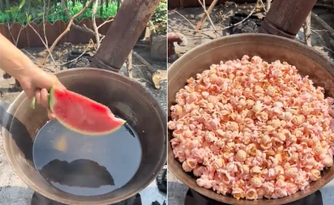 ये हैं तरबूज वाले Popcorn, देखकर चकराया नेटिजन्स का सिर, बोले- 'बस यही देखना बाकी था'