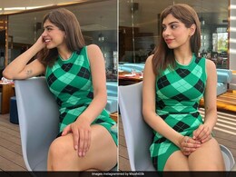 Khushi Kapoor Is A Vision In A Checkered Green Mini Dress Khushi Kapoor Is A Vision In A Checkered Green Mini Dress