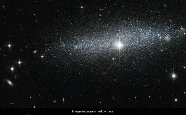 NASA Shares Hubble's New Captured Image Of Sparkling Galaxy