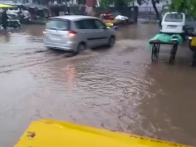 Gujarat: Heavy Rain In Parts Of Rajkot