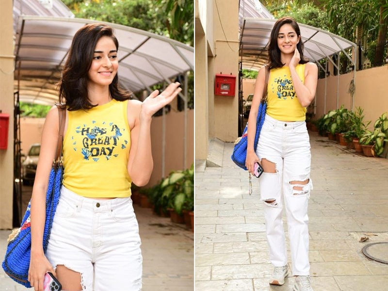 Ananya Panday's Summer Staples Include Ripped Jeans And Crop Tops. Here's Proof