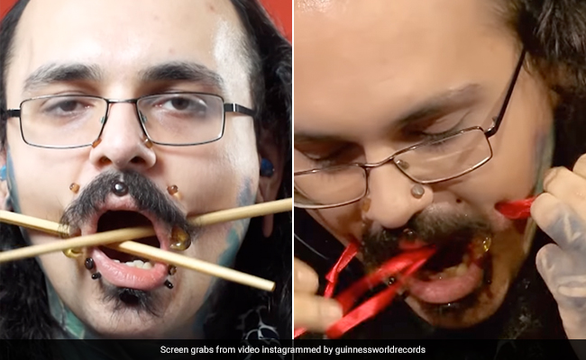 Guinness Posts Video Of Man With Most Flesh Tunnels. Internet Asks "Why?"