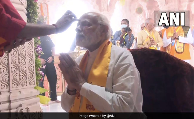 "After 5 Centuries...": PM Modi Unfurls Traditional Flag At Gujarat Temple