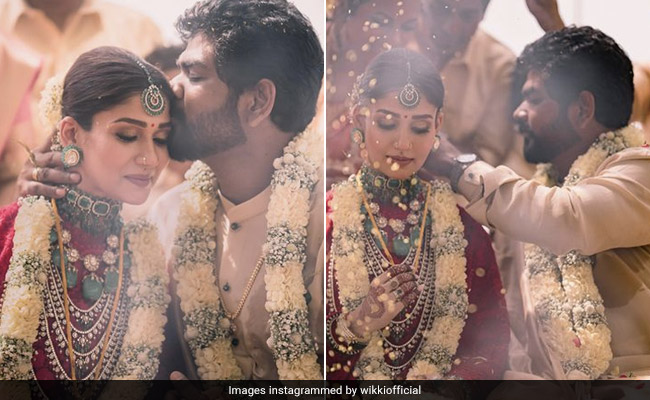 Vignesh Shivan And Nayanthara Are Elegance Personified In Red And Gold For Their Wedding