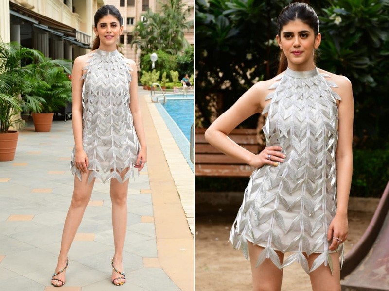 Sparkling In Silver Is Sanjana Sanghi In A Statement Floral Dress