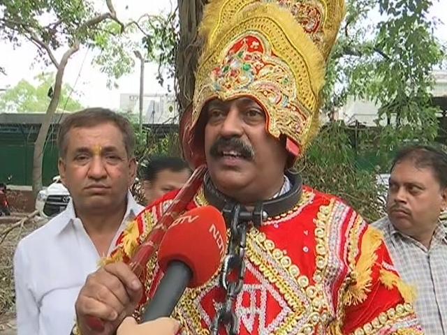 Rahul Gandhi Is "Ram", BJP Government Playing "Raavan": Congress Worker