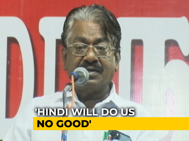 "Hindi Will Reduce Tamils To Shudras": DMK Leader's Shocker