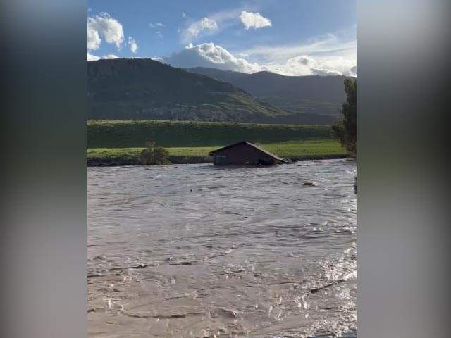 Video Shows House Falls Into Flooded Yellowstone River, Floats Downstream