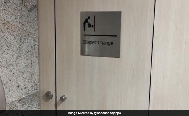 Internet Lauds Bengaluru Airport For Building Diaper Changing Room In Men's Washroom