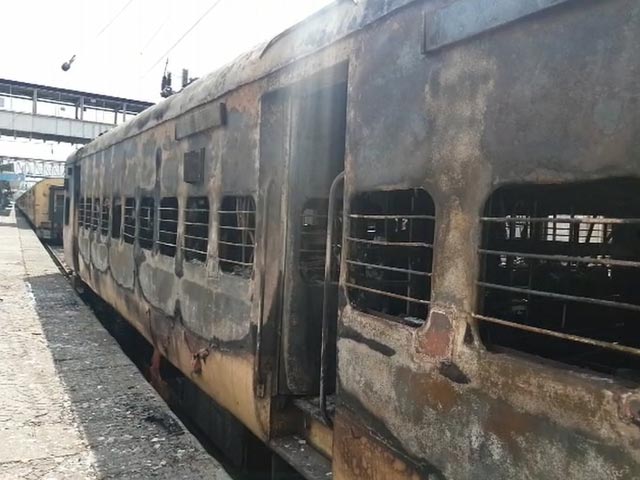 NDTV Inside Smouldering Train After 'Agnipath' Rampage In Telangana