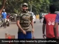 Watch: Team India Captain Rohit Sharma Plays Gully Cricket In Mumbai