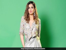 Raveena Tandon Redefines Her Fashion Aesthetic In An Embroidered Crop Jacket And Skirt Raveena Tandon Redefines Her Fashion Aesthetic In An Embroidered Crop Jacket And Skirt