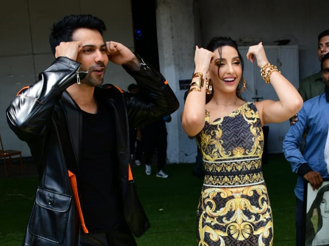 Varun Dhawan And Nora Fatehi Twin In Black