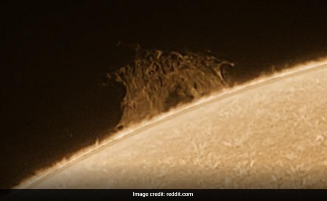 Watch: Amateur Photographer Records "Unusual" Solar Storm On Surface of Sun
