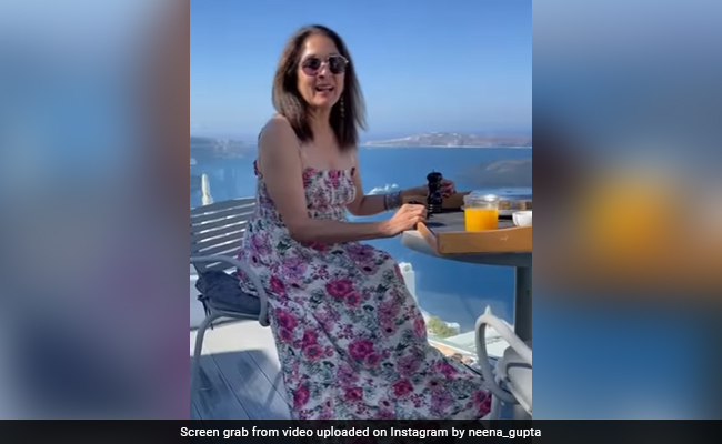Neena Gupta's "Solo Trip" Is Giving Us Goals. See Her Santorini Breakfast