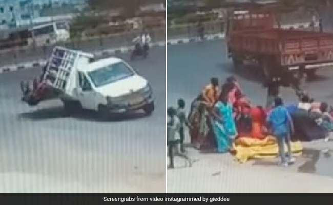 लोगों से भरी थी गाड़ी, जैसे ही लिया टर्न, रेत की तरह एकसाथ गिरीं सवारियां, Video देख हिल जाएगा दिमाग