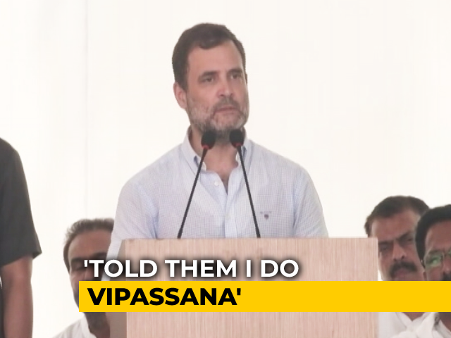 "Told Them I Do Vipassana": Rahul Gandhi On Enduring Marathon Questioning
