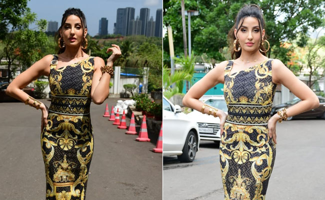 Nora Fatehi's Rs 14 Lakh Fendace Dress Is A Luxurious Print Party Like No Other
