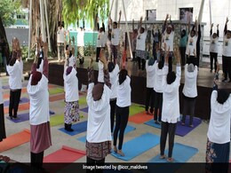 Protesters Attack India Embassy Yoga Event In Maldives Protesters Attack India Embassy Yoga Event In Maldives