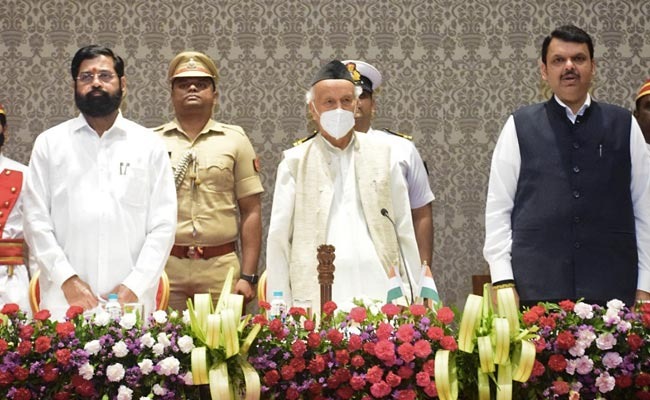 Eknath Shinde Takes Oath As Chief Minister, Devendra Fadnavis His Deputy