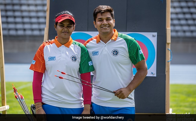 Indias compound mixed pair final in Archery World Cup second medal assured Indias compound mixed pair final in Archery World Cup second medal assured