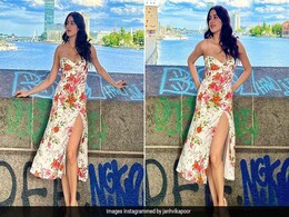 Janhvi Kapoor Puts Her Very Chic Floral Dress On The Fashion Map In Berlin Janhvi Kapoor Puts Her Very Chic Floral Dress On The Fashion Map In Berlin
