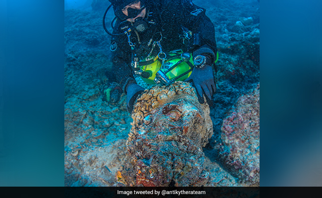 Marble Head Of Hercules Pulled From Ancient Roman Shipwreck Site In Greece