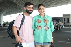 Anushka Sharma And Virat Kohli Fly Out Of Mumbai Anushka Sharma And Virat Kohli Fly Out Of Mumbai
