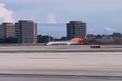 Watch: Plane Catches Fire, 100 People On Board Seen Fleeing Watch: Plane Catches Fire, 100 People On Board Seen Fleeing