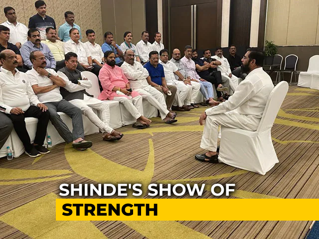 Videos Show 42 MLAs With Sena Rebel Eknath Shinde