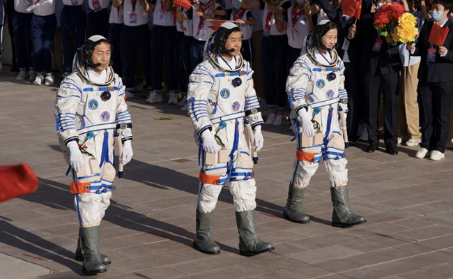 China Launches 3 Astronauts To Complete New Space Station